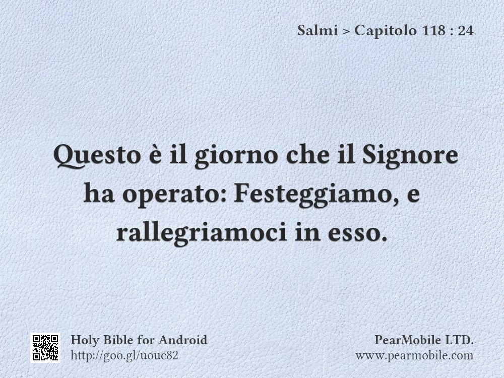Salmi, Capitolo 118:24